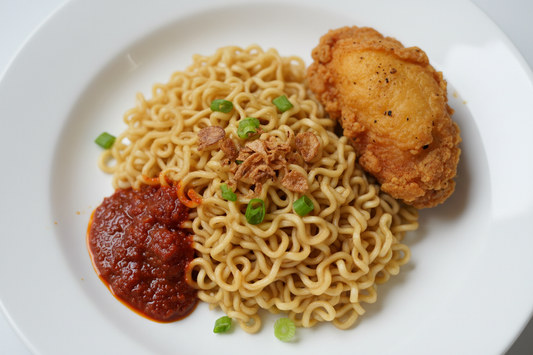 show the food on the plate only