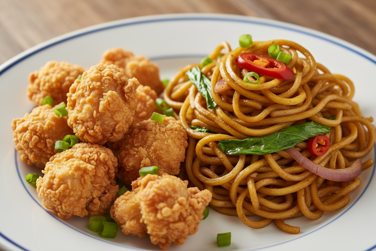 change the noodle with malay style fried mee noodle 